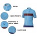 Alpine Bikes Slim Fit Cycling Jersey Sky Blue